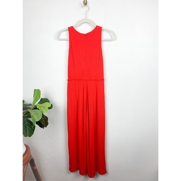 Greylin Red Sleeveless Flowy Wide Leg Jumpsuit Sz XS - Picture 2 of 10